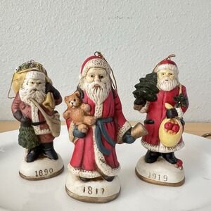 Vtg Memories Of Santa Around Old World Christmas Ornaments Lot 1890 1890 1919